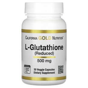 Califonia Gold Nutition L-글루타치온(환원형) 500mg 베지 캡슐 30정, Califonia Gold Nutition L..., 1개