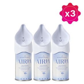 에어리아 휴대용 산소캔 420ml 3개 의약외품 산소통 가정용 산소호흡기