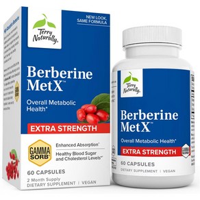 Terry Naturally Berberine 테리 네츄럴리 베르베린 MetX 60정 초고흡수 Ultra Absorption