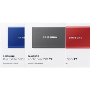 삼성전자 외장 SSD 정품 T7 500G 1T 2T+ 전자파차단스티커증정, 그레이, 1TB