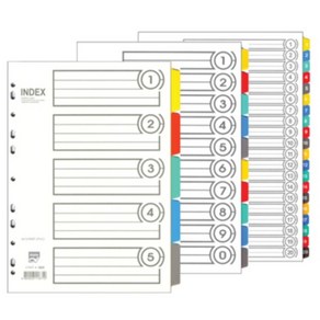 [알파] 인덱스간지 I-610 PVC 10분류 A4