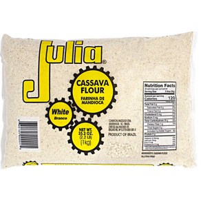 Julia - Seasoned Cassava Flou - 35 2 oz (1kg)  F Julia - 양념한 카사바 가루 - 35 2 온스(1kg)  파리냐 데 만디오카 카사, 1개, 1kg