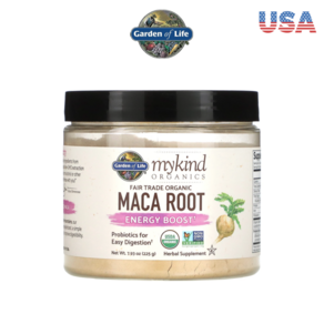 가든오브라이프 Maca Root 오가닉 마카 젤라틴화 분말 마카가루 아답토젠 유산균 함유 225g, 1개