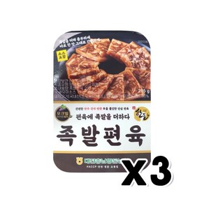 편육에족발을더하다 족발편육 간편안주 215g x 3개