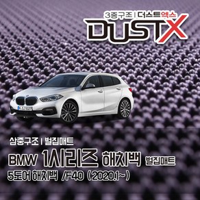 BMW 1시리즈 벌집매트 /F40 자동차 차량용 차량매트, 1시리즈 [해치백] (2020.01~), 1열+2열