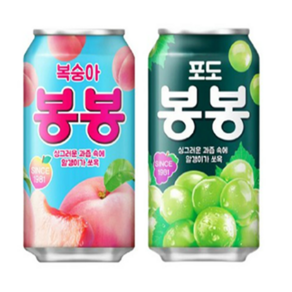 포도 봉봉 캔340ml 24입+복숭아 봉봉 캔340ml 24입