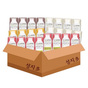 매일유업 상하목장 유기농우유125mL 24개/흰우유8팩+딸기우유8팩+바나나우유4팩+코코아우유4팩/무배, 24개