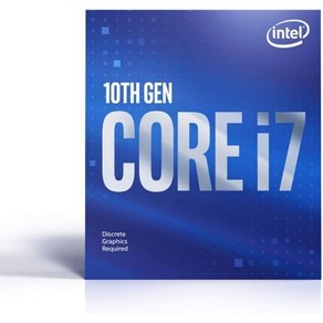 Intel® Core™ i7-10700F 데스크탑 프로세서 8코어 최대 4.8GHz(프로세서 그래픽 제외) LGA1200(Intel® 400 시리즈 칩셋) 65W