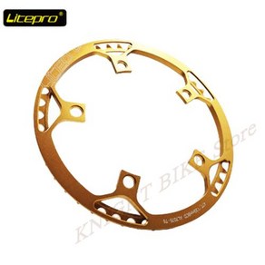 Litepo 130BCD 자전거 싱글 체인휠 크랭크 170mm 링 부품용 통합 45T 58T, 11) Gold  45T, 1개