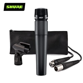 [슈어정품] 정품 슈어 SHURE SM-57 -LC 악기용 유선마이크 다이나믹마이크 마이크커버+케이블, XLR(암)-55(수) 5M