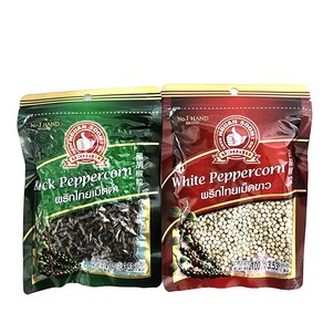 peppecon 태국 후추홀 셋트제품 흑후추100g 백후추100g, 100g, 1개