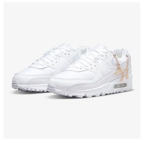 나이키 여성 스크린 골프화 베노닐 제란 화이트골드 Nike Air Max 90 SE white/gold