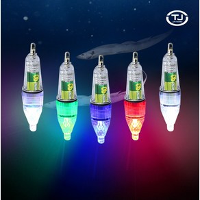 TJ코리아 LED 갈치 집어등 6CM 12CM 17CM 단색 7색 점멸형 (TJ코리아 LED 갈치집어등), 갈치집어등 6cm/그린