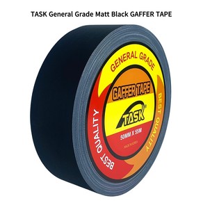 테스크 무광 면테이프 MATT BLACK 50mm x 55m, 3개