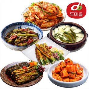 [도미솔] 별미김치 3종 내 입맛대로 골라담기, 겉절이2kg+열무2kg+오이통김치1kg, 1개