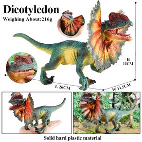 쥬라기 육식성 다이로포사우루스 솔리드 공룡 액션 피규어 동물 모, 10.dinosau model, 1개