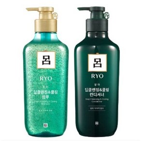 려 청아 딥클렌징 쿨링 샴푸+린스 550ml/샴푸 린스