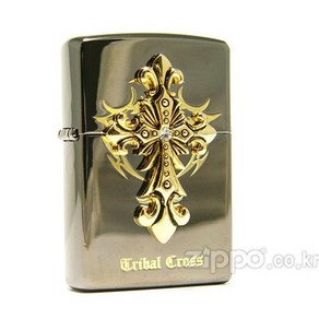 [ZIPPO] TRIBAL CROSS EMB 1 BK