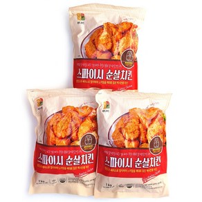 상도푸드 스파이시 순살치킨 가라아게, 3개, 1kg