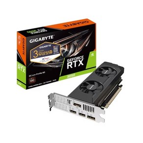 GIGABYTE 지포스 RTX 3050 UD2 OC D6 6G Nano LP 피씨