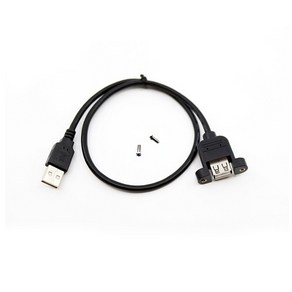 [IN NETWORK] [AM-AF] USB-A 2.0 to USB-A 2.0 M/F 변환케이블 판넬형 락킹 IN-U2AMFS3 / INU060 [3m], 1개