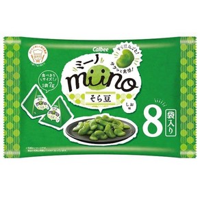 가루비 Calbee miino 미노 소라 콩 삼각 팩 시미 맛 56g, 1개