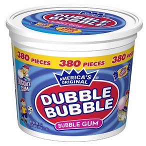 더블 버블 버블 풍선껌 1.71kg 380개, 1개