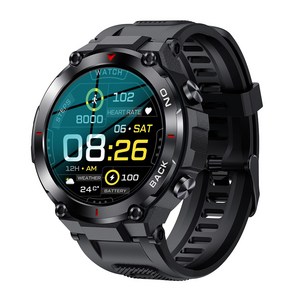 스마트 워치 K37 GPS 야외 스포츠 피트니스 추적기 팔찌 큰 배터리 슈퍼 긴 대기 건강 모니터링 Smartwatch