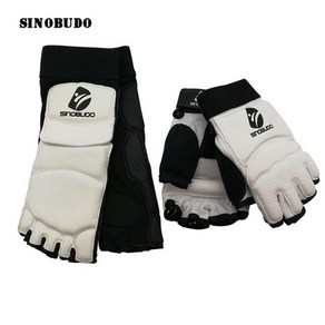 태권도 보호대 뜨거운 반 손가락 WTF 장갑 발 권투 훈련 무술, 1) Gloves,1) L