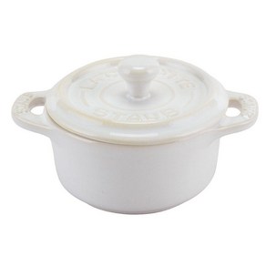 Staub 스타우브 미니 꼬꼬떼 냄비 세라믹 10cm 화이트, 1개