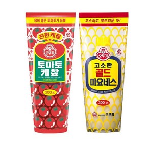 오뚜기 고소한골드 마요네즈+토마토 케챂 각1개씩 세트(2개x300g), 300g, 1세트