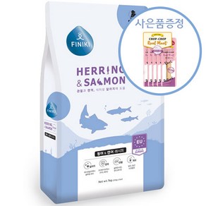 피니키 강아지사료 청어&연어 레시피 + [증정] 피니키 찹찹 미트스틱5p, 1.6kg, 1개, 혼합맛
