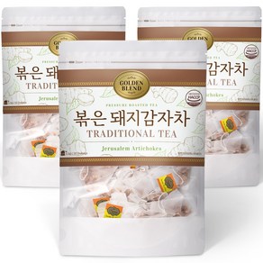 골든블렌드 볶은 돼지감자차 삼각 티백, 3개, 50개입, 1.5g