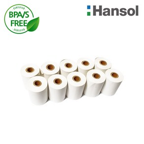 바이메리 한솔제지 37X30 50롤 무지 포스용지 감열지 타코메타 BPAFREE/B, 50개