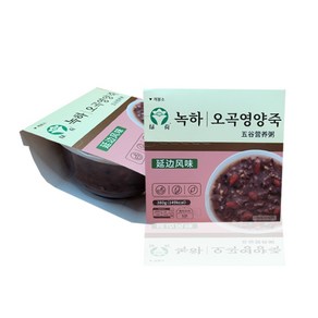 홍홍 중국식품 녹하 연변의맛 오곡영양죽 즉석죽 영양죽 전자레인지조리 중탕조리 연변, 1개, 380g