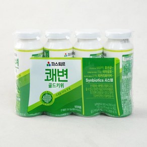 [메가마트]롯데웰푸드 파스퇴르 쾌변 요구르트 골드키위 150ml*4개, 4개, 150ml