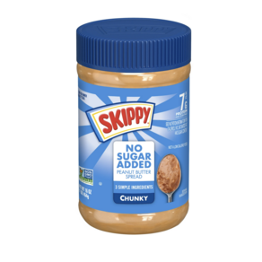 1 Pound (Pack of 1) SKIPPY Chunky Peanut Butter Spread N 1파운드(1팩) 스키피 청키 땅콩 버터 스프레드 설탕 첨가 없음 16온