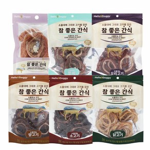 헬로도기 참좋은간식 소울대+고기 80g 5개세트 강아지간식, 5개