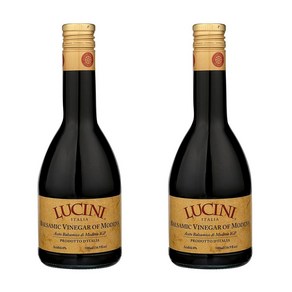 Lucini Balsamic Vinega of Modena 루치니 모데나 발사믹 식초 16.9oz(500ml) 2팩, 500ml, 2개