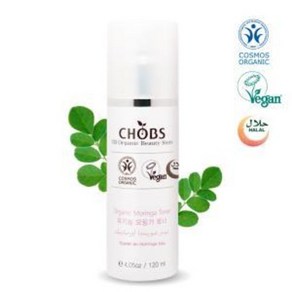 CHOBS 유기농 비건 할랄 모링가 스킨토너, 1개, 120ml