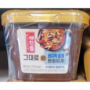 해찬들 그대로 끓여먹는 바지락 꽃게 된장찌개 양념, 900g, 2개