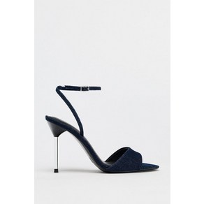 [국내발송] ZARA 여성 데님 하이힐 샌들 323009