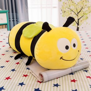 꿀벌인형 꿀벌쿠션 침대쿠션, 꿀벌, 1개