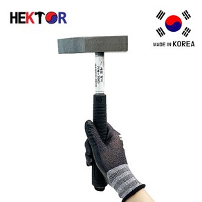 세종FG HEKTOR 초경 냉가 망치 NC-300 랭가 벽돌 타일 목공 국산 우레탄그립 핵토르, 1개