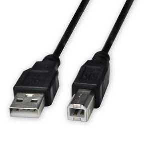 DIOPTEC USB 2.0 A-B 프린터 케이블 1m 블랙 U2AB10, 1개
