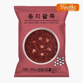 새싹푸드 동지팥죽 500g 냉장 간편죽 건강 영양식 아침 식사대용 파우치 죽 간식 대용량 업소용 식당용, 1개