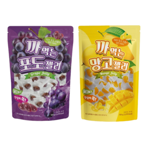 까먹는 젤리 2종 버라이어티 (포도맛 + 망고맛) 1000g, 2개