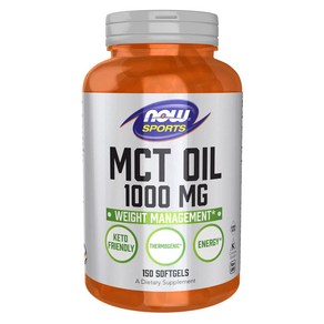 나우푸드 NOW FOODS MCT 오일 1000 mg 150 소프트젤 재고 정리 0826까지 189012, 150정, 1개