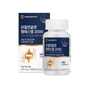 대웅생명과학 관절연골엔 엠에스엠 MSM 2000 120정, 1개