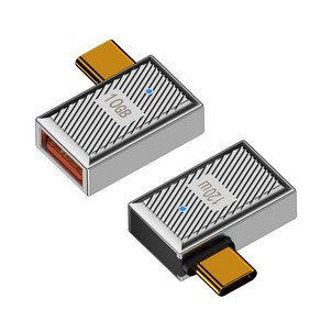 USB3.0 AF to C타입 PD 120W 꺽임 젠더 JA263, 1개, 단품